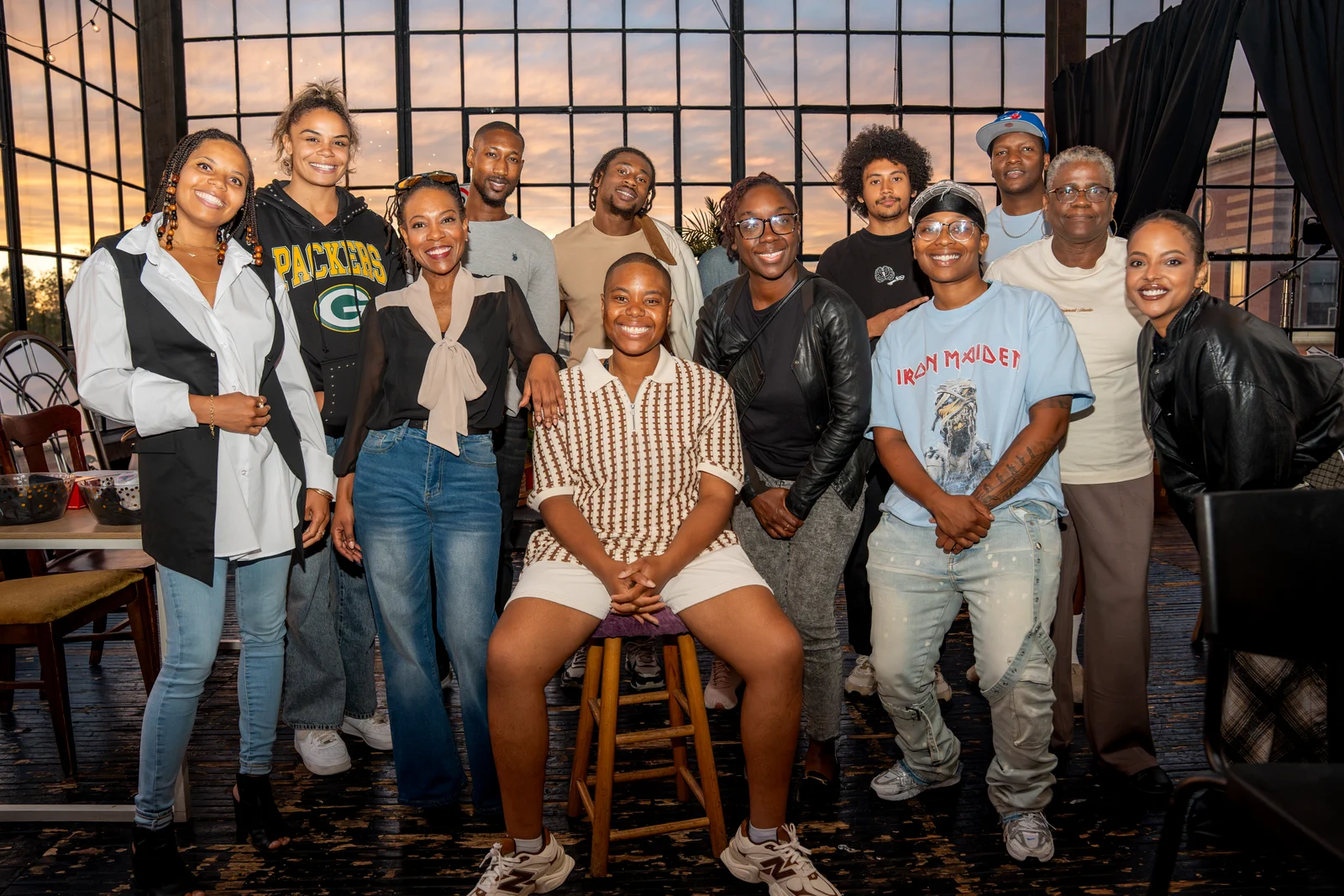 Creative Longevity participants gathered for a group photograph
