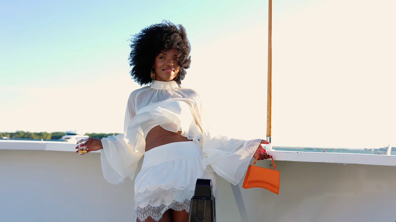 A moment from the UltraBlack yacht event